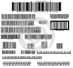 Set of nineteen barcode