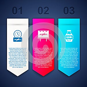 Set No smoking time, and Nicotine gum blister pack. Business infographic template. Vector