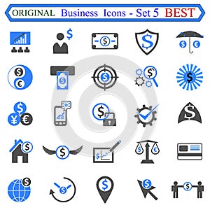 Set number five of Business Icons