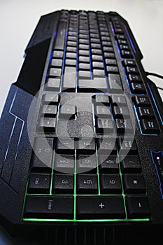 Numbers on keyboard.