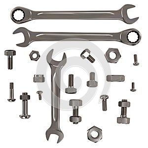 Set of Nuts, Bolts and Wrenches