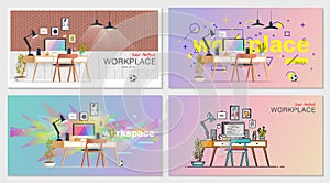 Office workplace interior design