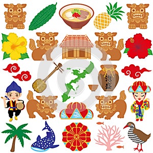 Okinawa illustrations.