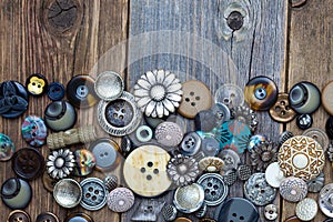 Set of old buttons