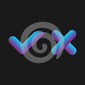 A set of options for checkmark buttons.