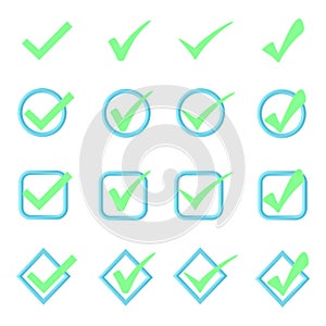 A set of options for checkmark buttons.