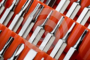 Set on an orange bits