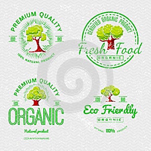 Set Organic Natural Ecology stickers