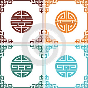 Set of Oriental Design Elements