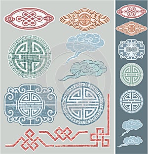 Set of Oriental Design Elements