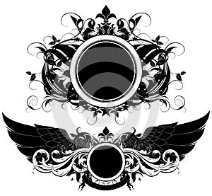 Set of ornamental shields