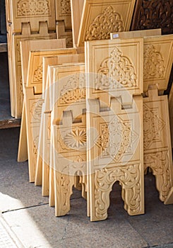 Set of Ottoman style wooden lecterns photo