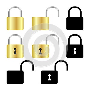 Set of padlock