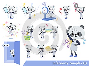 A set of Panda girl on inferiority complex