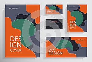 Set of papier cut brochures