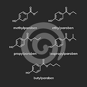 Set of parabens photo