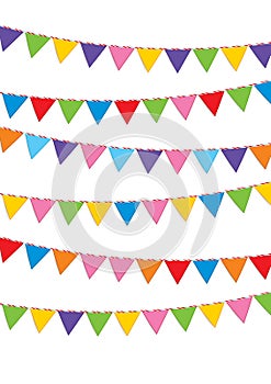 Set of party garland