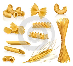 Set pasta, vector icons