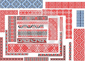 Set of Patterns for Embroidery Stitch