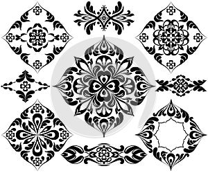 Set of patterns for tattoo and other decorations