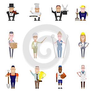 Set of people icons