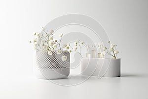 Set of Perfume small Bottles in glass and plastic