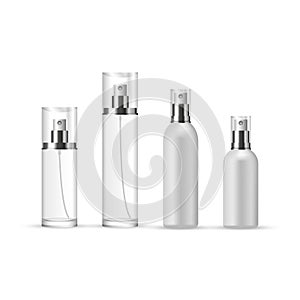 Set of Perfume Spray Bottles in glass and plastic