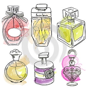 Set with perfumes