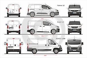 Set of Peugeot Van and Minivans 2018-present