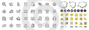 Set of Phone payment, Euro rate and Approve line icons for web app. Pictogram icon Vector