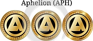 Set of physical golden coin Aphelion APH
