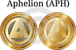 Set of physical golden coin Aphelion APH