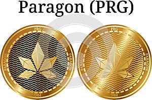 Set of physical golden coin Paragon PRG