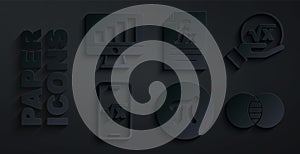 Set Pi symbol, Square root of x glyph, Mathematics sets A and B, Function mathematical and Computer monitor with graph