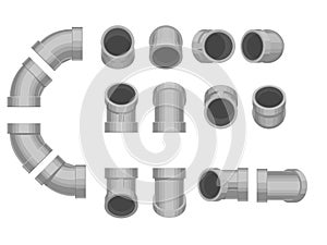 Set of pipe fitting equipment45 elbow