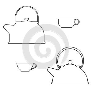 Set the planimetric tea