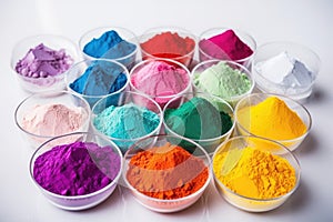 a set of plant-based colorants used for making bath bombs photo