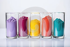 a set of plant-based colorants used for making bath bombs photo