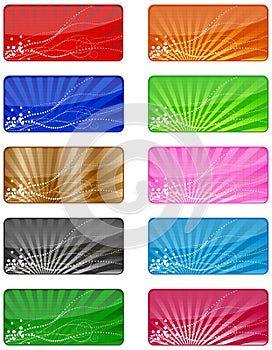 The set of plastic card