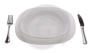 Set of plates with tablewares