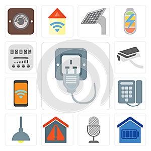 Set of Plug, Smart home, Voice control, Lighting, Dial, Mobile,