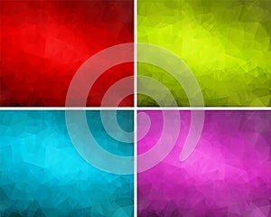 A set of polygonal backgrounds 3