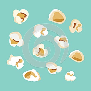 Set of popcorn flat design