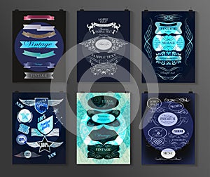 Set of poster, flyer, brochure design templates