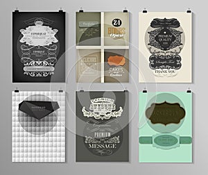 Set of poster, flyer, brochure design templates