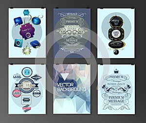 Set of poster, flyer, brochure design templates