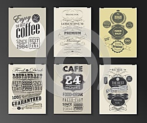 Set of poster, flyer, brochure design templates