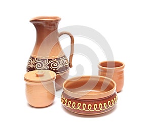 Set of pottery