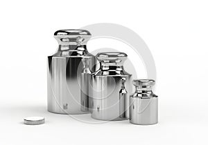 Set of precision laboratory weights