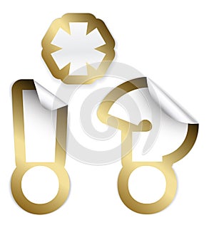 Set of premium labels